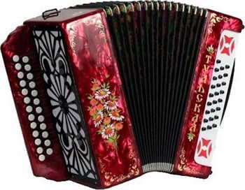 Тульская Гармонь G-6-RD-B Гармонь Тульская-301М 25х25-III Си мажор, красная G-6-RD-B