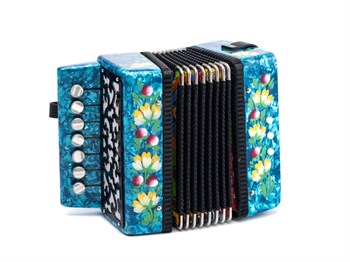 Тульская Гармонь GN-25-LB Гармонь сувенирная "Кроха", голубая, 7х3-I GN-25-LB
