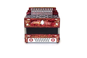 Тульская Гармонь G-3-RD Гармонь "Куликово поле", 25х25–III, красная G-3-RD
