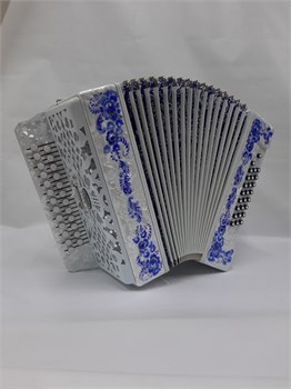 Шуйская Гармонь S32XL-A-WH Гармонь "Шуйская" 25х25-III-2, расцветка «Гжель» S32XL-A-WH