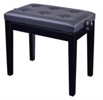 Rin HY-DX15-GLOSS-BLACK Банкетка, черный/черный, искусственная кожа HY-DX15-GLOSS-BLACK