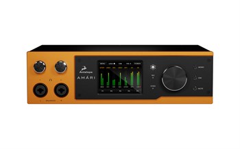 Antelope Audio AD/DA DSD256, 2 TRS L/R 2 XLR L/R 2 XLR/TRS 2 RCA AES IN/OUT, S/PDIF TOSLINK IN/OUT, Word/Atomic Clock,  Аудиоинтерфейс конвертер, 24-бит/384 кГц, выхода, выхода, входа, входа, вход и выход, два выхода для наушников, входы порт Amari