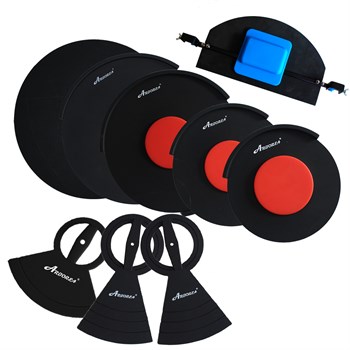 Arborea DMPBK Комплект заглушек для барабанов и тарелок, черные DMPBK