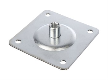 HUN 104008 M10 Соединительная пластинка для стойки тренировочного пэда, 70х70мм, сталь 104008