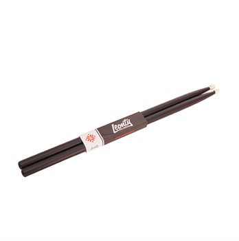 Leonty LB2BW 2B Барабанные палочки, граб, деревянный наконечник, черные LB2BW