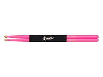 HUN 10101003010 Fluorescent Series 7A Барабанные палочки, розовые, орех гикори 10101003010