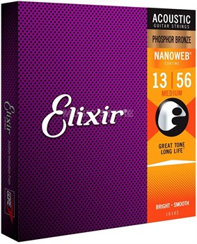 ELIXIR 16102 - Струны для акустической гитары 16102