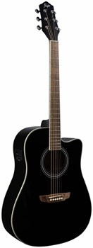 FLIGHT AD-200 CEQ BK - Гитара электроакустическая шестиструнная AD-200 CEQ BK