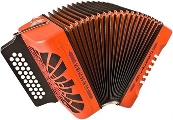 HOHNER El Rey del Vallenato ADG orange - Аккордеон диатонический A49051
