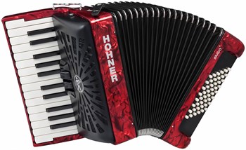 HOHNER Bravo II 48 red - Аккордеон 1/2 A16532