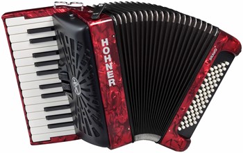 HOHNER Bravo II 60 red - Аккордеон 1/2 A16972