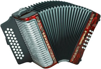 HOHNER Corona II FBbEb red - Аккордеон диатонический A5543