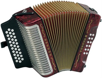 HOHNER Corona III GCF red - Аккордеон диатонический A5723