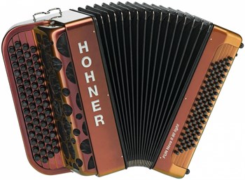 HOHNER Fun Nova II 80 light red to gold (C-Stepped) - Баян A6015