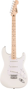 FENDER SQUIER Sonic Stratocaster HT, Maple Fingerboard, White Pickguard, Arctic White Электрогитара Sonic Stratocaster HT, Maple Fingerboard, White Pickguard, Arctic White