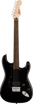FENDER SQUIER Sonic Stratocaster HT H, Laurel Fingerboard, Black Pickguard, Black Электрогитара Sonic Stratocaster HT H, Laurel Fingerboard, Black Pickguard, Black
