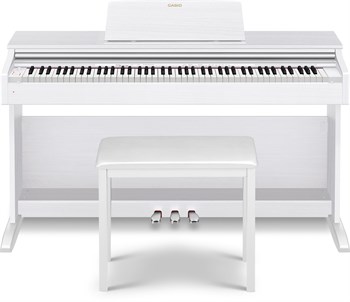 Casio AP-270WE Celviano Цифровое пианино с банкеткой, белое AP-270WE-1
