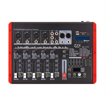 ZTX audio Mix 4.1.Fx Микшерный пульт - Купить | Bluetooth | SD | MP3 Mix 4.1.Fx