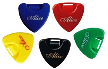 Alice A010A Футляр для медиаторов треугольный, различных цветов A010A-1
