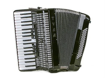 Тульская Гармонь A-4-BK Аккордеон "Тула" 37х80-III-7/2, черный A-4-BK