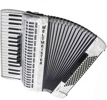 Weltmeister Topas-III-96/37-WH Topas III Аккордеон 37/96/III/7/3, белый, с ремнями и чехлом Topas-III-96/37-WH