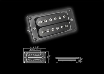 Belcat BH-27Bridge-BK Звукосниматель магнитный, хамбакер, бриджевый, черный BH-27Bridge-BK