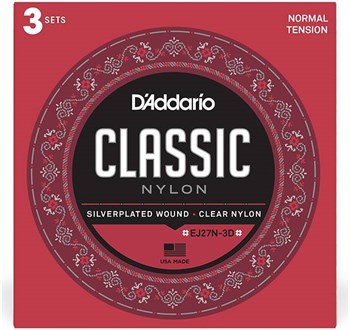 D'addario EJ27 N-3D - Струны для классической гитары EJ27N-3D