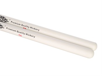 HUN 1010100201035 Colored Series 5A WHITE Барабанные палочки, орех гикори, белые 1010100201035