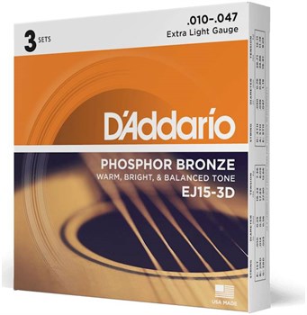 D'addario EJ15-3D - Струны для акустической гитары EJ15-3D