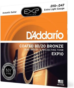 D'addario EXP10 - Струны для акустической гитары EXP10