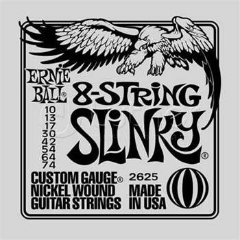 Ernie Ball 2625 Nickel Wound Slinky 10-74 - Струны для 8 струнной электрогитары P02625