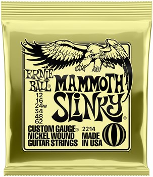 Ernie Ball 2214 Nickel Wound Slinky Mammoth 12-62 - Струны для электрогитары P02214