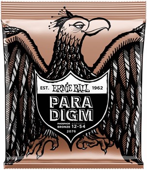 ERNIE BALL 2076 Paradigm Phosphor Bronze Medium Light 12-54 - Струны для акустической гитары P02076