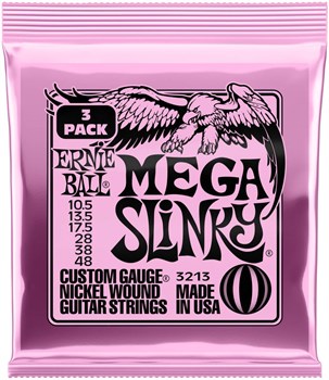 ERNIE BALL 3213 Nickel Slinky Mega 3 Pack 10.5-48 - Струны для электрогитары P03213
