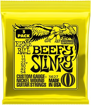 ERNIE BALL 3627 Nickel Slinky Beefy 3 Pack 11-54 - Струны для электрогитары P03627