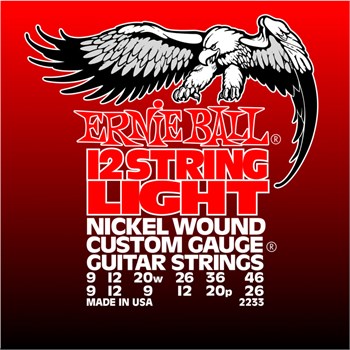 ERNIE BALL 2233 Nickel Wound Light 9-46 - Струны для электрогитары 12-струнной P02233