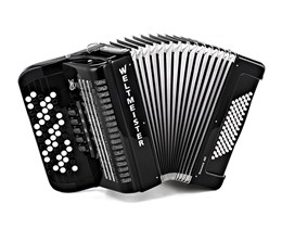 Weltmeister Romance603-III-72/60-BK Romance 603 Аккордеон кнопочный 60/72/III/5, черный Romance603-III-72/60-BK
