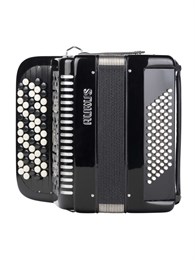 Aurus JH5072-BLACK Аккордеон кнопочный 62/72, черный, с футляром JH5072-BLACK