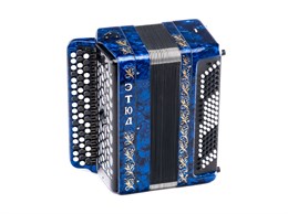 Тульская Гармонь BN-40-BL Баян ученический двухголосный Этюд-205М2, 55х100-II, синий BN-40-BL