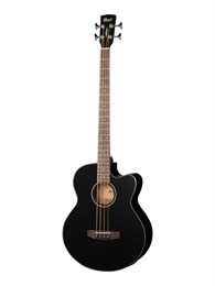 Cort AB850F-BK-BAG Acoustic Bass Series Электроакустическая бас-гитара, с вырезом, черная AB850F-BK-BAG