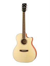 Cort GA-MEDX-OP Grand Regal Series Электроакустическая гитара, с вырезом, натуральный GA-MEDX-OP