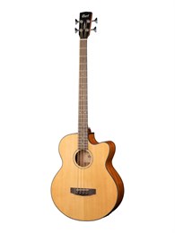 Cort AB850F-NAT-BAG Acoustic Bass Series Электроакустическая бас-гитара, с вырезом, цвет нат-й AB850F-NAT-BAG