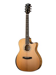 Cort Gold-Edge-WCASE-NAT Электроакустическая гитара, с вырезом, цвет натуральный, с футляром Gold-Edge-WCASE-NAT