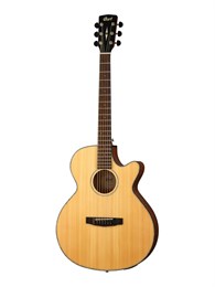 Cort SFX-E-NS-WBAG SFX Series Электроакустическая гитара, с вырезом, цвет нат. матовый, чехол SFX-E-NS-WBAG