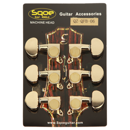 SQOE QZ-QFB-06 комплект колковой механики для акустической гитары QZ-QFB-06