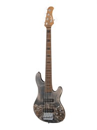 Cort GB-Modern-5-OPCG GB Series Бас-гитара 5-струнная, серая, с чехлом GB-Modern-5-OPCG