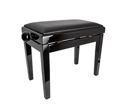 Rin HY-PJ018A-GLOSS-BLACK Банкетка, черный/черный, кожзам HY-PJ018A-GLOSS-BLACK