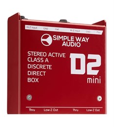 Simpleway Audio D2mini D.I. Box Дибокс, преобразователь сигнала для гитары, активный, стерео D2mini