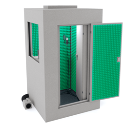 Izocab Izoroom-standart-plus Звукоизоляционная кабина, цвет графит/зеленый Izoroom-standart-plus