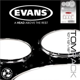 Evans ETP-EC2SCTD-R EC2 Rock Набор пластика для том барабана, с покрытием 10